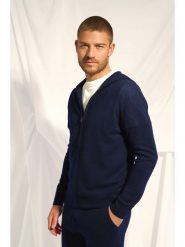 Just Cashmere Kaszmirowy kardigan "Elliot" w kolorze granatowym rozmiar: XL. Niebieskie swetry rozpinane Just Cashmere, xl, bez wzorów, z kaszmiru, bez kołnierzyka, bez ramiączek. Za 426.40 zł.