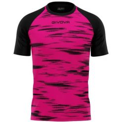 Koszulka sportowa Givova Pixel Fuxia-Czarna XL - Oddychająca i Elastyczna. Czerwone t-shirty sportowe Givova, bez wzorów, bez ramiączek, do biegania. Za 69.61 zł.