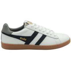 Sneakersy ze skóry Gola Equipe II. Białe buty sportowe casual Gola, bez wzorów, ze skóry, bez zapięcia. Za 381.00 zł.