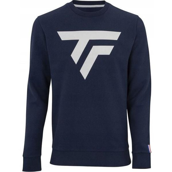 Bluza męska Tecnifibre Fleece Sweater. Niebieskie bluzy TECNIFIBRE, m, bez wzorów, bez kaptura. W wyprzedaży za 139.00 zł.