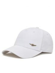 Aeronautica Militare Czapka z daszkiem 251HA1122CT2848 Biały. Białe czapki z daszkiem Aeronautica Militare, bez wzorów, z bawełny. Za 129.99 zł.