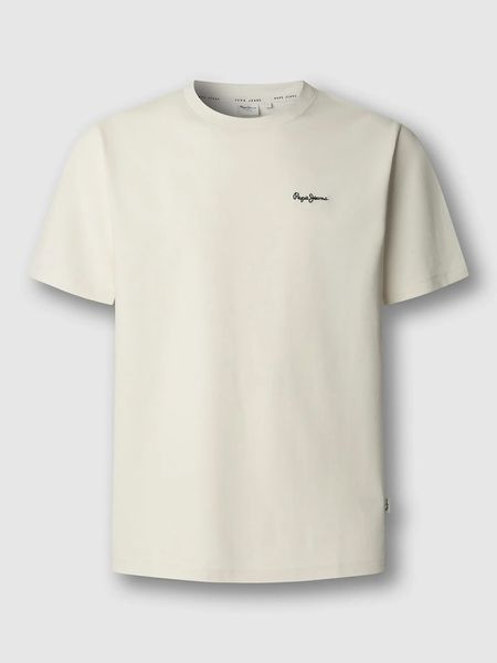 Pepe Jeans Koszulka "Contrast" w kolorze kremowym rozmiar: XXL. Brązowe bezrękawniki Pepe Jeans, xxl, bez wzorów, z bawełny, bez kołnierzyka, bez ramiączek. Za 91.99 zł.