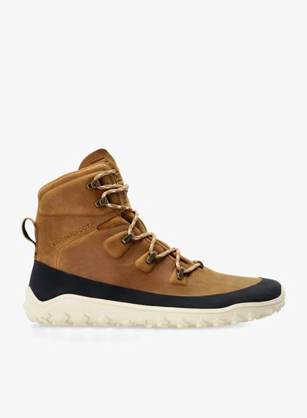 Buty turystyczne męskie Vivobarefoot Tracker Leather AT. Brązowe buty turystyczne VIVOBAREFOOT, bez wzorów, bez zapięcia, trekkingowe. Za 629.19 zł.