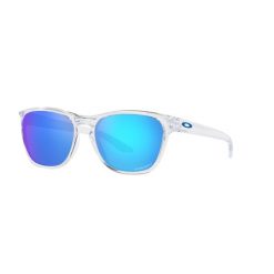 Okulary przeciwsłoneczne Oakley Manorburn. Niebieskie okulary przeciwsłoneczne Oakley, prostokątne. Za 709.75 zł.