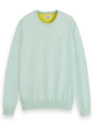 Scotch & Soda Sweter w kolorze miętowym rozmiar: L. Niebieskie swetry nierozpinane Scotch & Soda, l, bez wzorów, bez kołnierzyka, bez ramiączek. Za 154.79 zł.