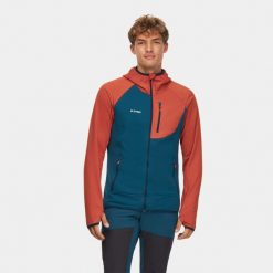 Bluza męska elastyczna Alpinus Naryn. Brązowe bluzy z kapturem Alpinus, m, bez wzorów, z elastanu, z kapturem. Za 299.00 zł.