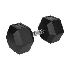 Hantel żeliwny gumowany sztangielka hantla HEX 35 kg Rebel hexagonalne. Czarne bezrękawniki REBEL ACTIVE, bez wzorów, z gumy, bez kołnierzyka, bez ramiączek. Za 300.00 zł.