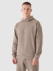 4F Bluza dresowa nierozpinana z kapturem męska - brązowa L. Brązowe bluzy z kapturem 4F, l, bez wzorów, z bawełny, z kapturem. W wyprzedaży za 99.99 zł.