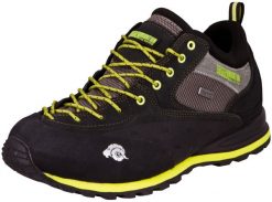 Męskie buty trekkingowe i turystyczne zamszowe. Żółte buty turystyczne GUGGEN MOUNTAIN, bez wzorów, z gumy, bez zapięcia, trekkingowe. Za 444.52 zł.