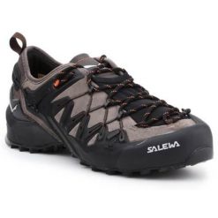 Buty trekkingowe męskie Salewa MS Wildfire Edge. Brązowe trekkingi Salewa, bez wzorów, z materiału, bez zapięcia. Za 869.99 zł.