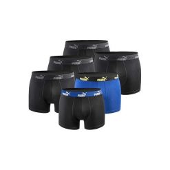 Bokserki majtki męskie Puma 6-Pack. Niebieskie bokserki Puma, m, bez wzorów, z bawełny. Za 159.00 zł.