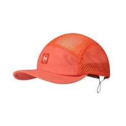Czapka z daszkiem BUFF 5 PANEL AIR CAP SARET. Czerwone czapki z daszkiem Buff, na lato, bez wzorów, z materiału. Za 172.50 zł.