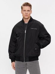 Tommy Jeans Kurtka bomber Classics DM0DM17879 Czarny Relaxed Fit. Czarne kurtki Tommy Jeans, m, bez wzorów, z jeansu, bez kaptura. Za 529.99 zł.