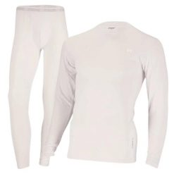 Zestaw Termoaktywny Męski - Koszulka + Legginsy - Biały. Białe bielizna termoaktywna Xtreme, m, bez wzorów, z elastanu, do biegania. Za 221.30 zł.