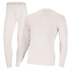 Zestaw Termoaktywny Męski - Koszulka + Legginsy - Biały. Białe bielizna termoaktywna Xtreme, m, bez wzorów, z elastanu, do biegania. Za 221.30 zł.
