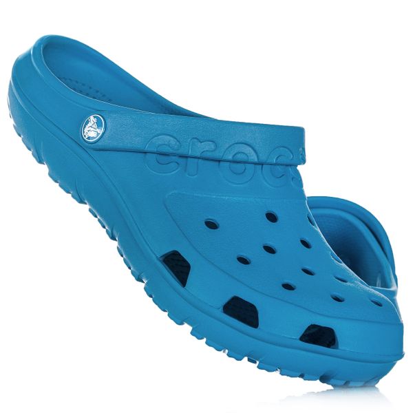 Klapki sportowe Crocs CROCBAND. Niebieskie klapki Crocs. W wyprzedaży za 89.00 zł.