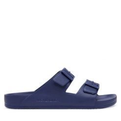 Klapki Jack & Jones. Niebieskie klapki Jack & Jones. Za 79.99 zł.