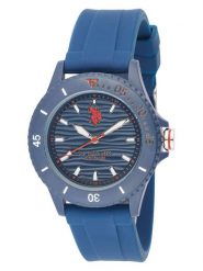 U.S. Polo Assn. Zegarek kwarcowy w kolorze niebieskim rozmiar: onesize. Niebieskie, analogowe zegarki U.S. Polo Assn., sztuczne. Za 269.75 zł.