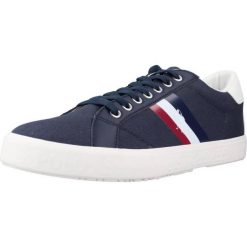 Buty U.S. POLO ASSN MARCS006M Niebieski. Niebieskie buty trekkingowe U.S. Polo Assn., bez wzorów, z tkaniny, bez zapięcia, trekkingowe. Za 228.99 zł.