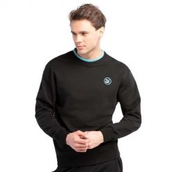 Bluza dresowa męska Puma SWxP Crew. Czarne bluzy Puma, l, bez wzorów, z dresówki, bez kaptura. Za 359.00 zł.