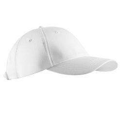 Czapka z daszkiem do golfa Inesis MW500. Białe czapki z daszkiem INESIS, bez wzorów, z bawełny. Za 19.99 zł.