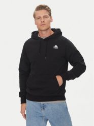 Kappa Bluza Authentic 321W7GW Czarny Regular Fit. Czarne bluzy Kappa, l, bez wzorów, z bawełny, bez kaptura. Za 429.99 zł.