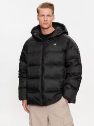 Calvin Klein Jeans Kurtka puchowa J30J324077 Czarny Relaxed Fit. Czarne kurtki Calvin Klein Jeans, l, bez wzorów, z jeansu, bez kaptura. Za 739.99 zł.