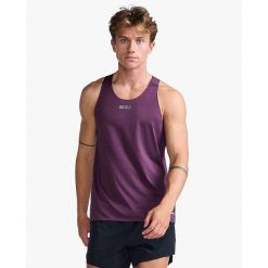 Dżersej bez rękawów 2XU Light Speed Tech. Czarne bezrękawniki 2XU, bez wzorów, z dżerseju, bez kołnierzyka, bez ramiączek. Za 327.50 zł.