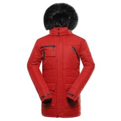 Kurtka męska zimowa wodoodporna Alpine Pro Werd. Czerwone kurtki przeciwdeszczowe Alpine Pro, na zimę, m, bez wzorów, bez kaptura. W wyprzedaży za 399.00 zł.