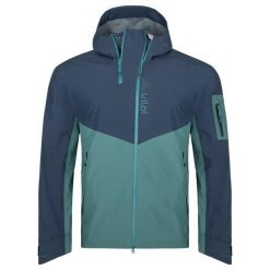 Męska kurtka outdoorowa Kilpi METRIX-M. Niebieskie kurtki Kilpi, m, bez wzorów, z materiału, z kapturem. Za 1,377.39 zł.