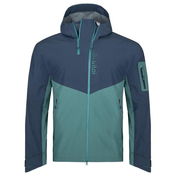 Męska kurtka outdoorowa Kilpi METRIX-M. Niebieskie kurtki Kilpi, m, bez wzorów, z materiału, z kapturem. Za 1,377.39 zł.