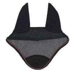 Czapka dla konia QHP Avenna. Czarne czapki z daszkiem QHP, na zimę, bez wzorów, z elastanu. Za 161.50 zł.