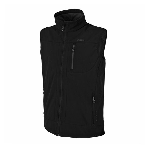 Kurtka softshell bez rękawów CMP. Czarne kurtki CMP, bez wzorów, z softshellu, bez kaptura. Za 331.00 zł.