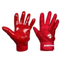 Rękawiczki do futbolu amerykańskiego FKG-03 czerwone, LB, RB, TE. Czerwone rękawiczki BARNETT, bez wzorów. Za 149.00 zł.