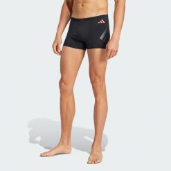 Bokserki do pływania Ripstream. Czarne odzież kąpielowa Adidas, l, bez wzorów, z materiału, sportowe. Za 179.00 zł.