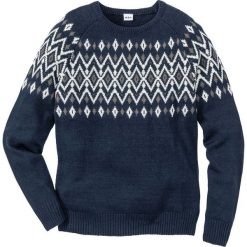 Sweter Regular Fit bonprix ciemnoniebieski. Swetry nierozpinane marki bonprix. Za 79.99 zł.
