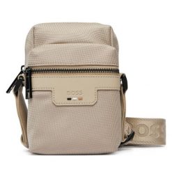 Saszetka BOSS. Brązowe torby na ramię Boss, bez wzorów, małe, bez dodatków. Za 449.99 zł.