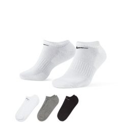 SKARPETY Nike Everyday Cushioned Training No-Show 3 Pairs, Dla obu płci. Skarpety Nike, bez wzorów, z bawełny. Za 190.00 zł.