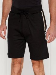 Hugo Boss Underwear Szorty dresowe w kolorze czarnym rozmiar: L. Czarne krótkie spodenki sportowe Hugo Boss Underwear, l, bez wzorów, z bawełny. Za 213.45 zł.