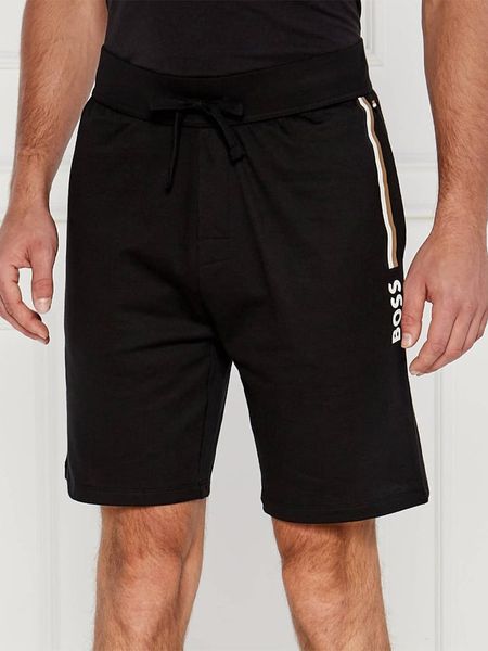 Hugo Boss Underwear Szorty dresowe w kolorze czarnym rozmiar: L. Czarne krótkie spodenki sportowe Hugo Boss Underwear, l, bez wzorów, z bawełny. Za 213.45 zł.
