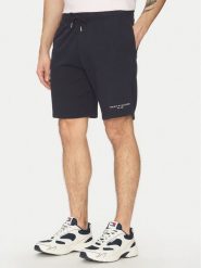 Tommy Hilfiger Szorty sportowe Small Logo MW0MW38698 Granatowy Regular Fit. Niebieskie krótkie spodenki sportowe Tommy Hilfiger, m, bez wzorów, z bawełny. Za 299.99 zł.