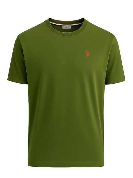 U.S. Polo Assn. Koszulka w kolorze oliwkowym rozmiar: S. Brązowe bezrękawniki U.S. Polo Assn., s, bez wzorów, z bawełny, bez kołnierzyka, bez ramiączek. Za 94.38 zł.