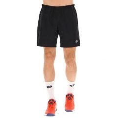 Spodenki tenisowe męskie Lotto Tech I short 7. Czarne krótkie spodenki sportowe Lotto, m, bez wzorów, z elastanu. Za 190.00 zł.