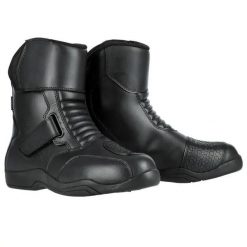 Buty motocyklowe Oxford Delta Short. Czarne buty turystyczne OXFORD, bez wzorów, z gumy, przed kostkę, bez zapięcia. Za 649.00 zł.