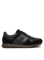 Bugatti Sneakersy BUGATTI-331APA021410 1010 BLACK / BLACK Czarny. Czarne buty sportowe casual Bugatti, bez wzorów, ze skóry, bez zapięcia. Za 399.99 zł.