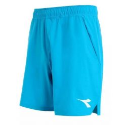 Spodenki tenisowe męskie Diadora Bermuda Icon. Niebieskie krótkie spodenki sportowe Diadora, m, bez wzorów, z bawełny. Za 180.00 zł.