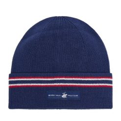 Czapka Beverly Hills Polo Club. Niebieskie czapki zimowe Beverly Hills Polo Club, bez wzorów. Za 69.99 zł.