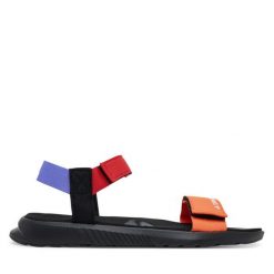 Sandały adidas. Brązowe sandały Adidas, bez zapięcia. Za 149.99 zł.