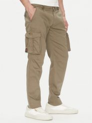 Aeronautica Militare Spodnie materiałowe 251PA1658CT3511 Khaki Regular Fit. Brązowe spodnie materiałowe Aeronautica Militare, m, bez wzorów, z bawełny. Za 659.99 zł.