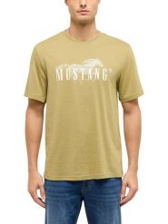 Mustang Koszulka "Austin" w kolorze khaki rozmiar: XXL. Brązowe bezrękawniki Mustang, xxl, bez wzorów, z bawełny, bez kołnierzyka, bez ramiączek. Za 48.28 zł.